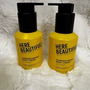 Here Beautiful Sleeping Repair Night Cream 4oz Set of (2)Reparative night cream
